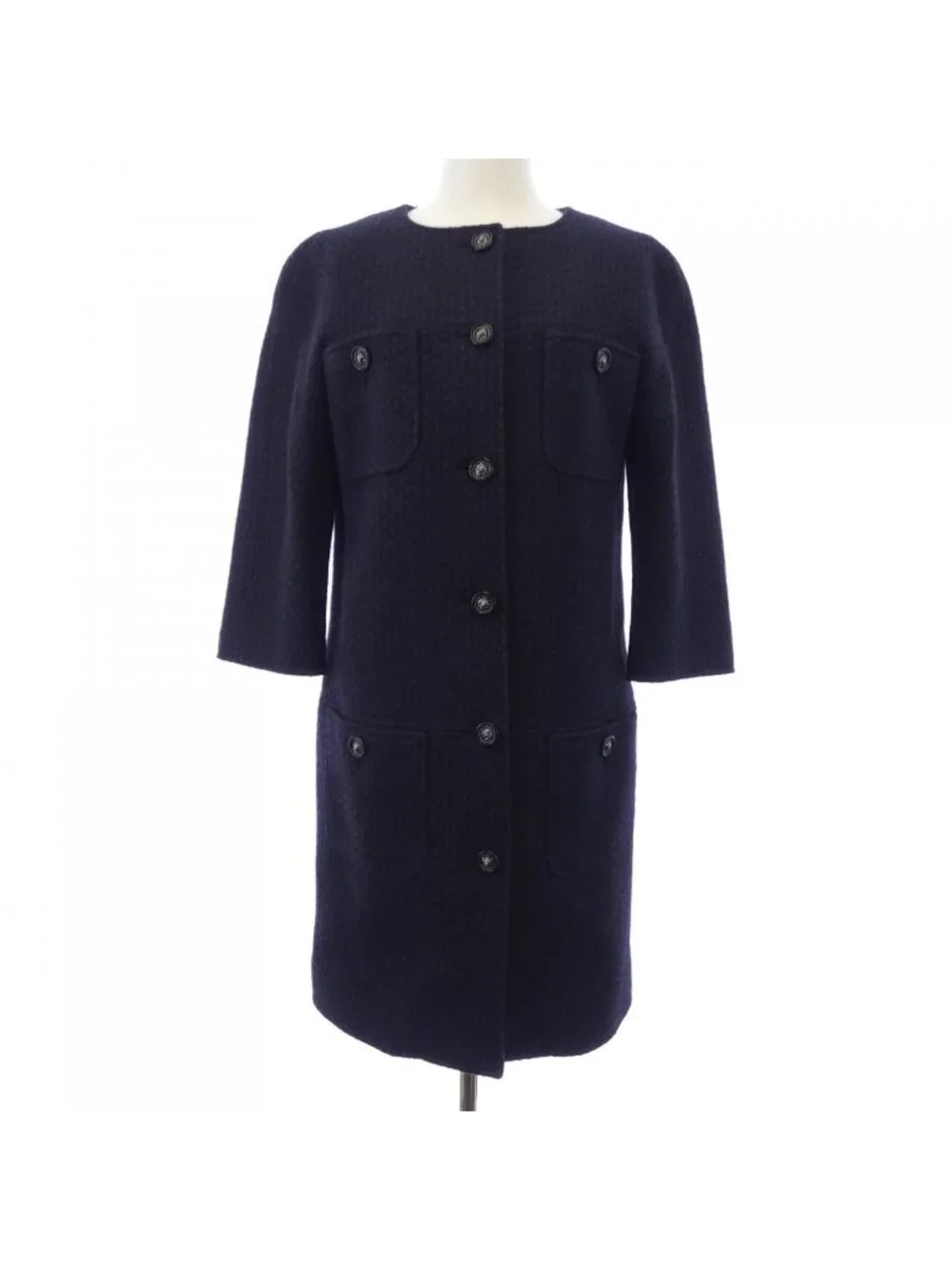Chanel 14B Coat Navy